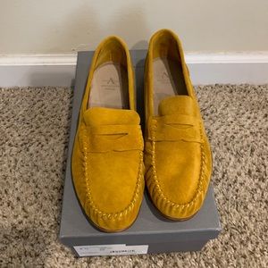 Aquatalia weather suede loafers NWT